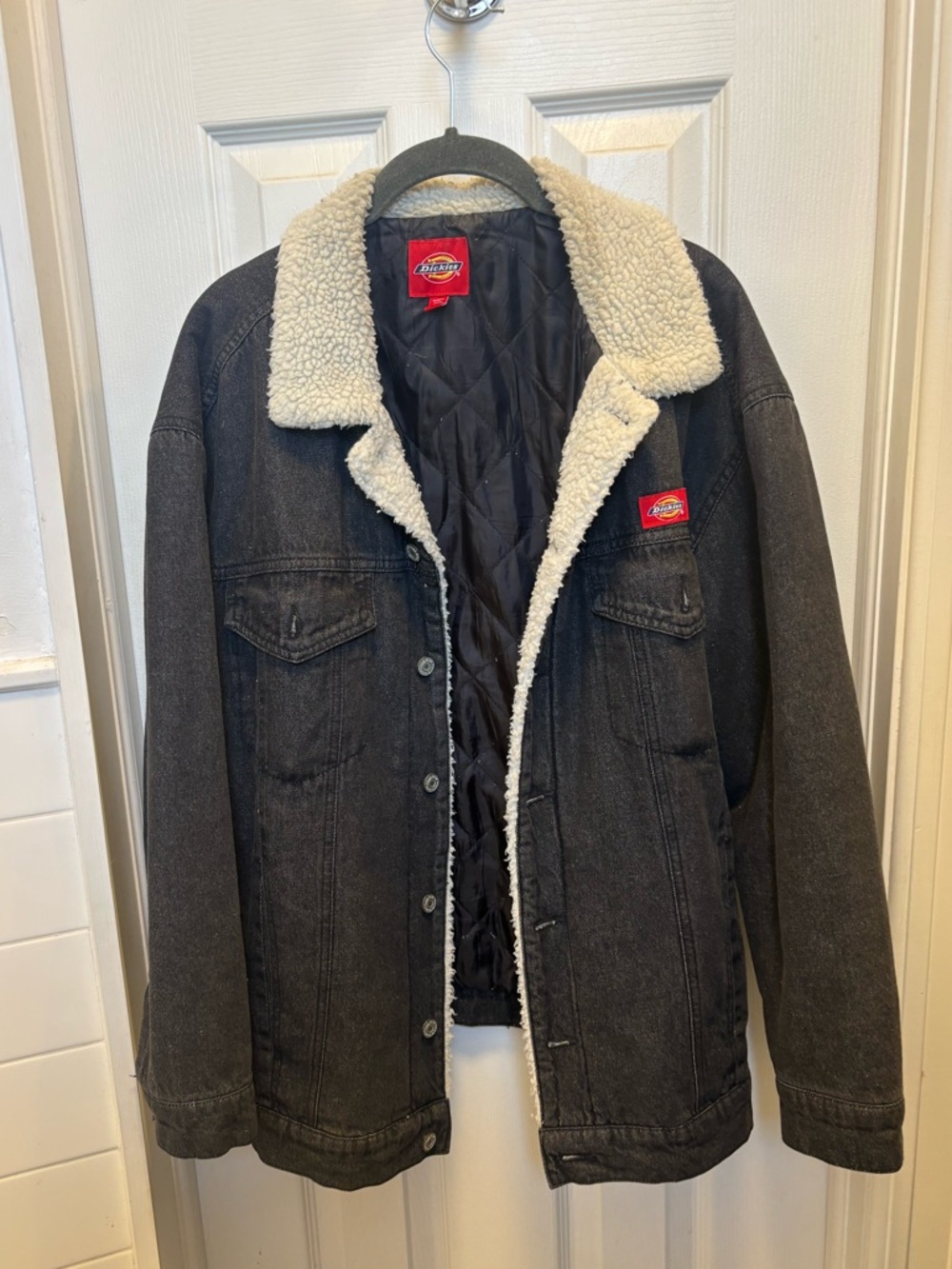Dickey’s Black Denim Sherpa Jacket